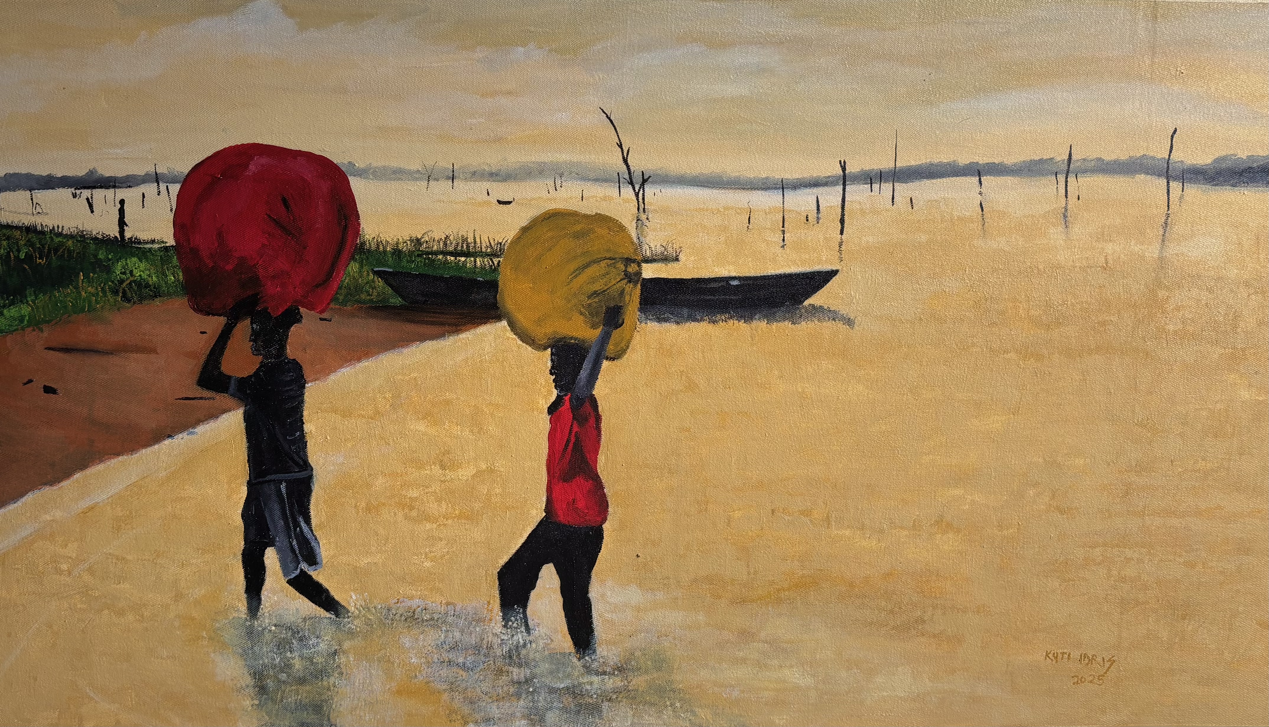 Allure of the Shore – Original Acrylic Seascape Painting on Canvas